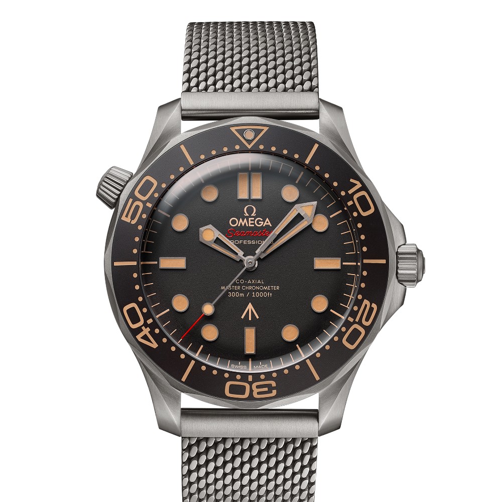 OMEGA シーマスター ダイバー300M 42mm 007 エディション ブラウン文字盤 チタン ブレスレット 210.90.42.20.01.001