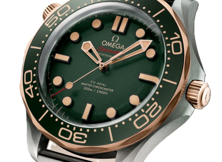 OMEGA シーマスター ダイバー300M 42mm グリーン文字盤 チタン＆ブロンズゴールド 210.90.42.20.10.001