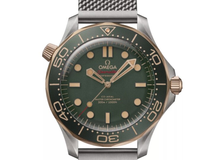 OMEGA シーマスター ダイバー300M 42mm グリーン文字盤 チタン＆ブロンズゴールド 210.90.42.20.10.001