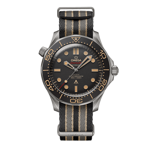 OMEGA シーマスター ダイバー300M 42mm 007 エディション ブラウン文字盤 チタン NATOストラップ 210.92.42.20.01.001