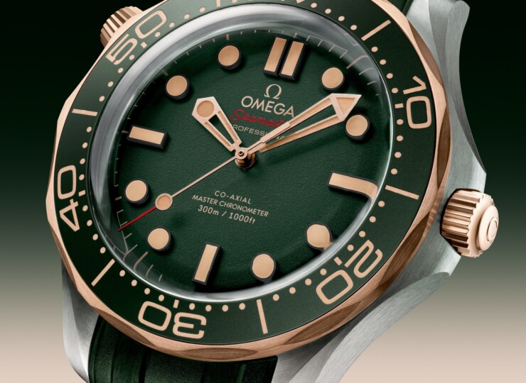 OMEGA シーマスター ダイバー300M 42mm グリーン文字盤 チタン＆ブロンズゴールド ラバーストラップ 210.92.42.20.10.001