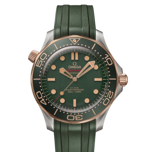 シーマスター ダイバー300M 42mm グリーン文字盤 チタン＆ブロンズゴールド ラバーストラップ