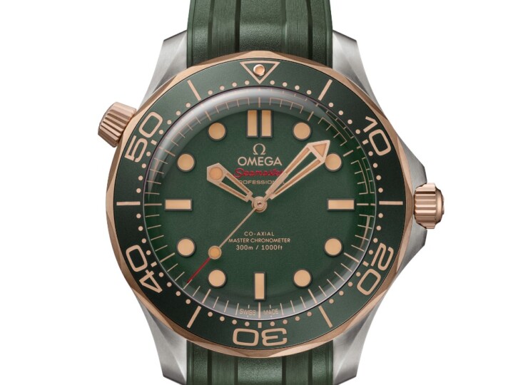 OMEGA シーマスター ダイバー300M 42mm グリーン文字盤 チタン＆ブロンズゴールド ラバーストラップ 210.92.42.20.10.001