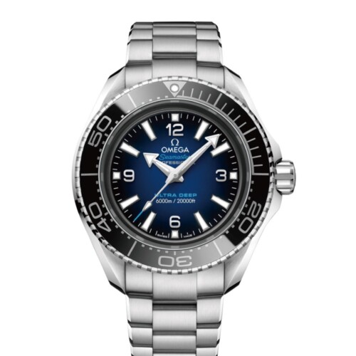 OMEGA シーマスター プラネットオーシャン 6000M ウルトラディープ 45.5mm ブルー文字盤 O-MEGAスティール ブレスレット 215.30.46.21.03.001