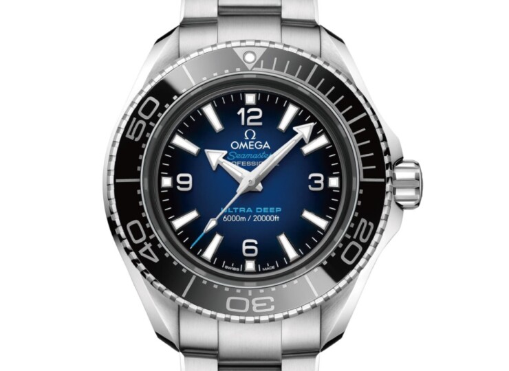 OMEGA シーマスター プラネットオーシャン 6000M ウルトラディープ 45.5mm ブルー文字盤 O-MEGAスティール ブレスレット 215.30.46.21.03.001
