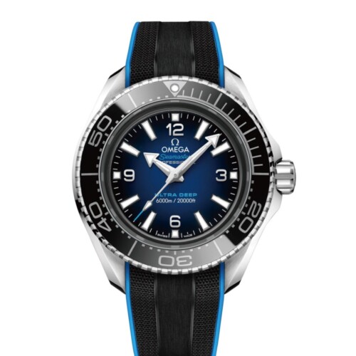 OMEGA シーマスター プラネットオーシャン 6000M ウルトラディープ 45.5mm ブルー文字盤 O-MEGAスティール ラバーストラップ 215.32.46.21.03.001
