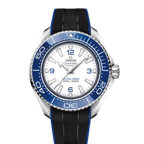 OMEGA シーマスター プラネットオーシャン 6000M ウルトラディープ 45.5mm ホワイト文字盤 O-MEGAスティール ラバーストラップ 215.32.46.21.04.001