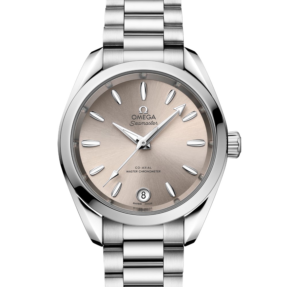 OMEGA シーマスター アクアテラ 150M シェード 34mm サンドストーン文字盤 220.10.34.20.09.001
