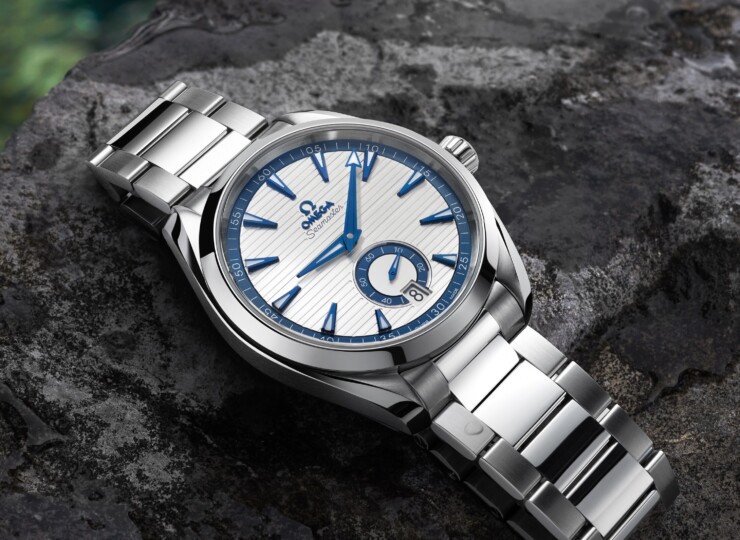 OMEGA シーマスター アクアテラ 150M スモールセコンド 41mm シルバーブルー文字盤 220.10.41.21.02.004