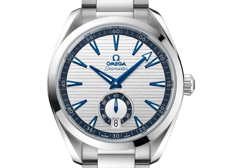 OMEGA シーマスター アクアテラ 150M スモールセコンド 41mm シルバーブルー文字盤 220.10.41.21.02.004