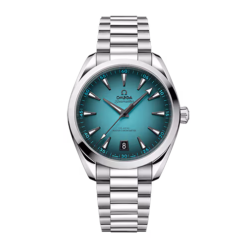 OMEGA シーマスター アクアテラ 150M 41mm ターコイズ文字盤 ステンレススティール ブレスレット 220.10.41.21.03.006