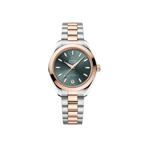 OMEGA シーマスター アクアテラ 150M 30mm パイングリーン文字盤 ステンレススティール＆セドナゴールド 220.20.30.20.10.002