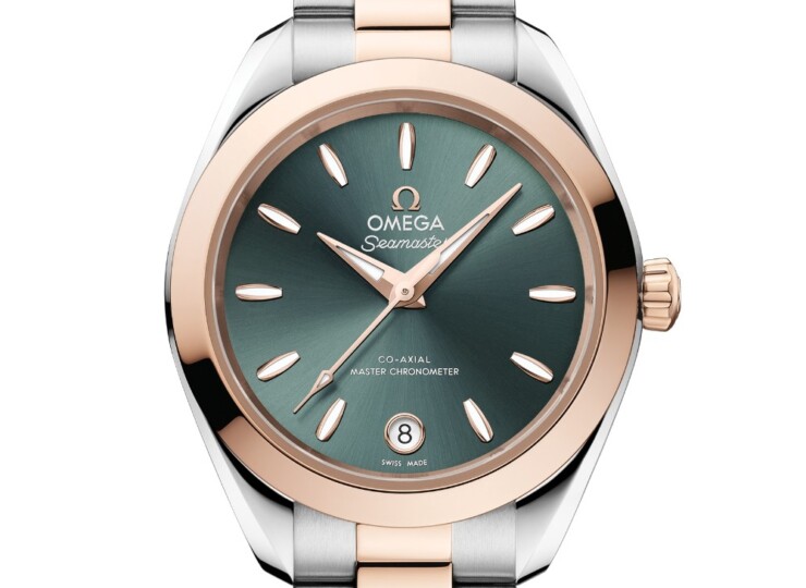 OMEGA シーマスター アクアテラ 150M 30mm パイングリーン文字盤 ステンレススティール＆セドナゴールド 220.20.30.20.10.002