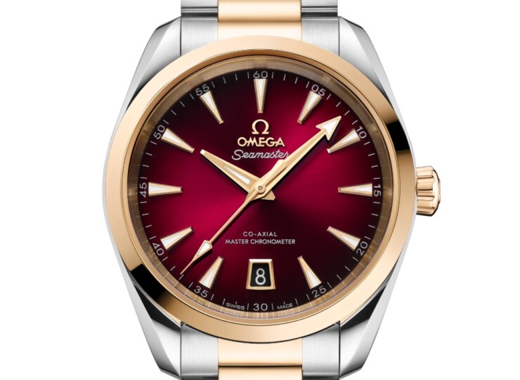 OMEGA シーマスター アクアテラ 150M 38mm レッド文字盤 220.20.38.20.10.002