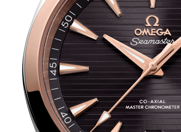 OMEGA シーマスター アクアテラ 150M 41mm グレー文字盤 ステンレススティール/セドナゴールド ラバーストラップ 220.22.41.21.06.001