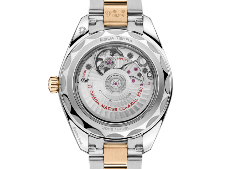 OMEGA シーマスター アクアテラ 150M 30mm ホワイト文字盤 ステンレススティール＆ムーンシャインゴールド 220.25.30.20.55.001