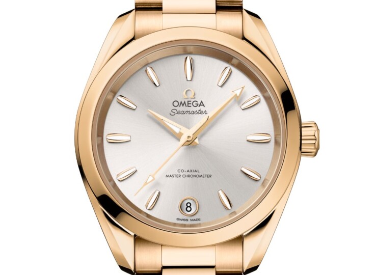 OMEGA シーマスター アクアテラ 150M シェード 34mm シルバー文字盤 220.50.34.20.02.001