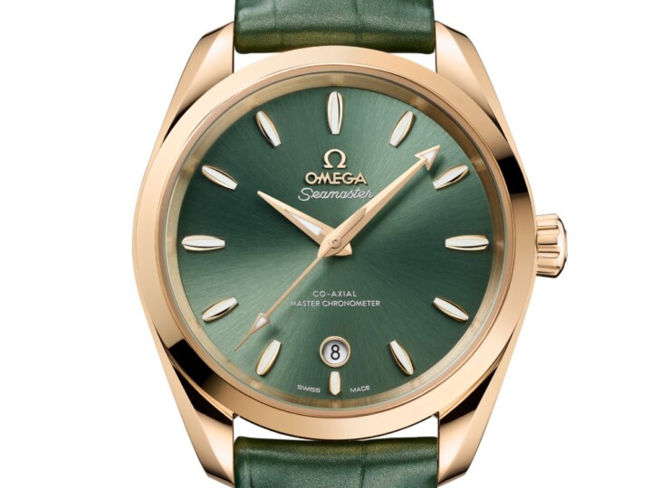 OMEGA シーマスター アクアテラ 150M シェード 38mm ベイグリーン文字盤 ムーンシャインゴールド 220.53.38.20.10.001