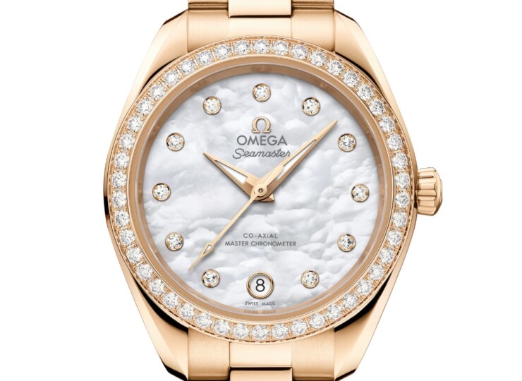 OMEGA シーマスター アクアテラ 150M 30mm ホワイト文字盤 ムーンシャインゴールド 220.55.30.20.55.001