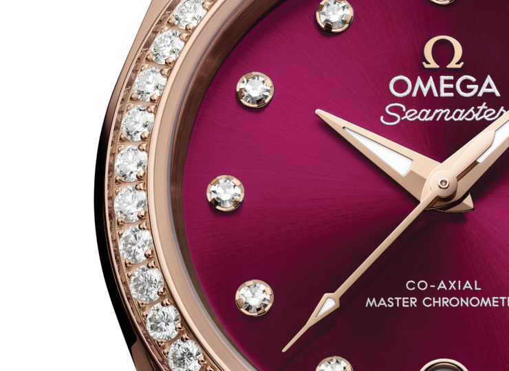OMEGA シーマスター アクアテラ 150M 30mm バーガンディ文字盤 セドナゴールド 220.55.30.20.61.001