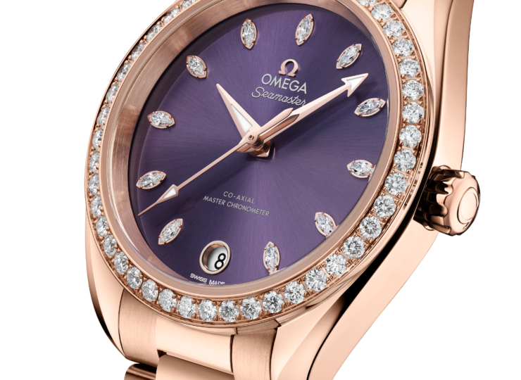 OMEGA シーマスター アクアテラ 150M シェード 34mm ラベンダー文字盤 220.55.34.20.60.001