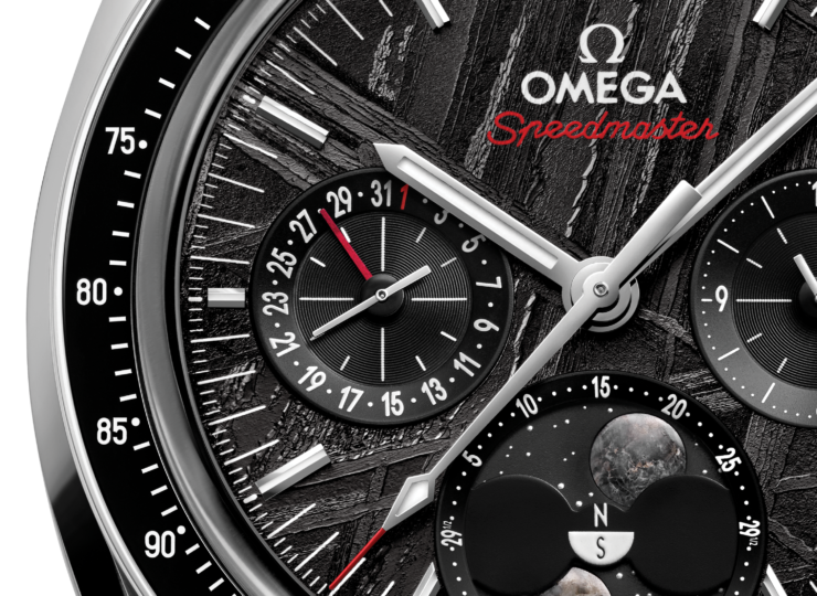 OMEGA スピードマスター ムーンフェイズ 43mm メテオライト ブラック文字盤 304.30.43.52.01.001