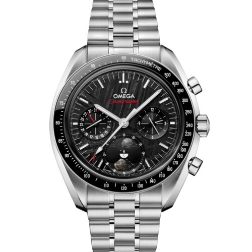 スピードマスター ムーンフェイズ 43mm メテオライト ブラック文字盤