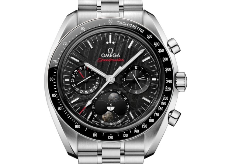 OMEGA スピードマスター ムーンフェイズ 43mm メテオライト ブラック文字盤 304.30.43.52.01.001