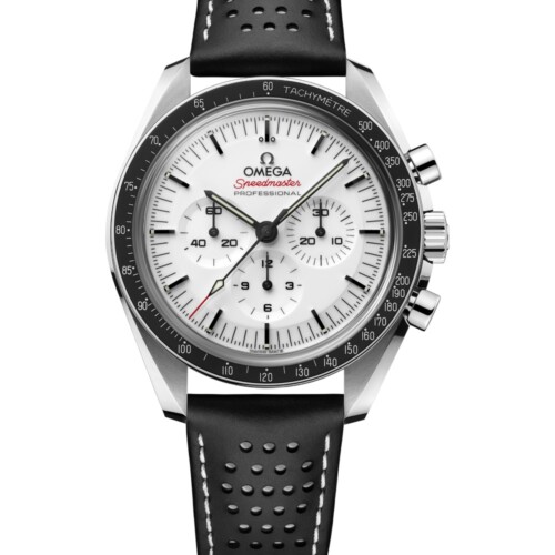 スピードマスター ムーンウォッチ プロフェッショナル 42mm ホワイト文字盤 レザーストラップ