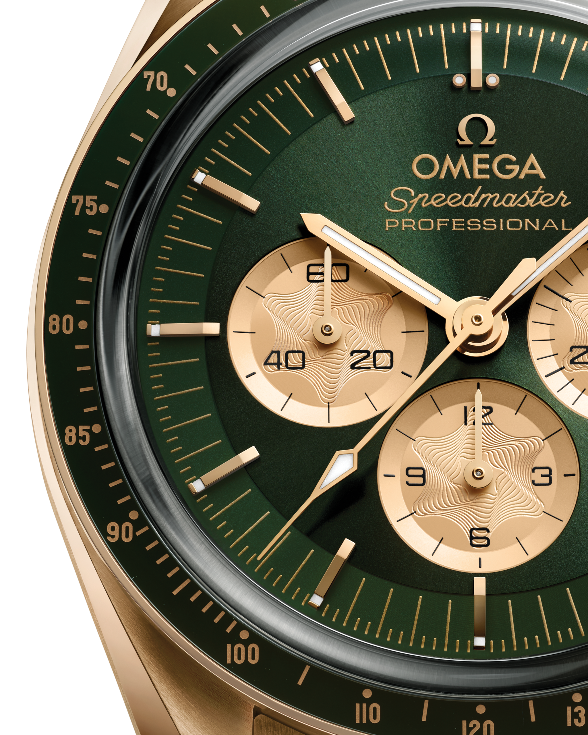 OMEGA スピードマスター ムーンウォッチ プロフェッショナル 42mm グリーン文字盤 ムーンシャインゴールド 310.60.42.50.10.002