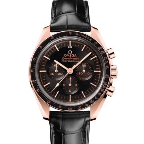 スピードマスター ムーンウォッチ プロフェッショナル 42mm ブラック文字盤 セドナゴールド