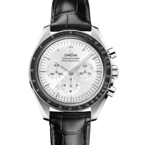 スピードマスター ムーンウォッチ プロフェッショナル 42mm シルバー文字盤 カノープスゴールド レザーストラップ