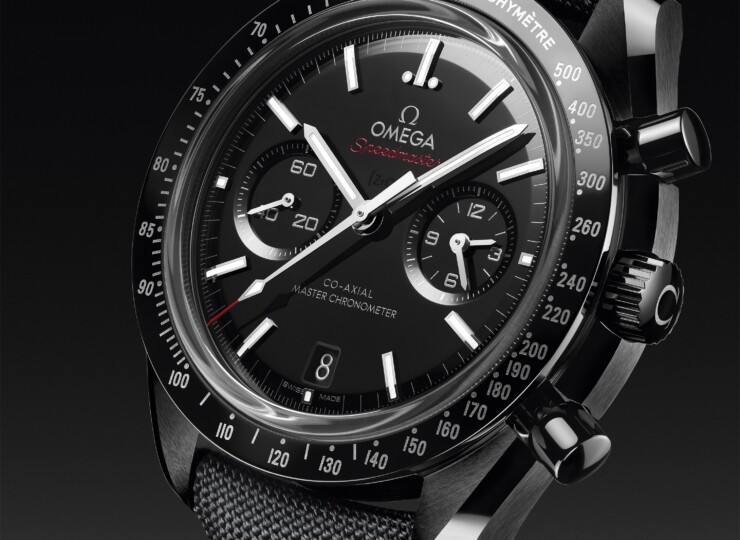 OMEGA スピードマスター ダークサイドオブザムーン 44.25mm ブラック文字盤 ブラックセラミック ナイロンストラップ（キャリバー 9900） 310.92.44.51.01.002