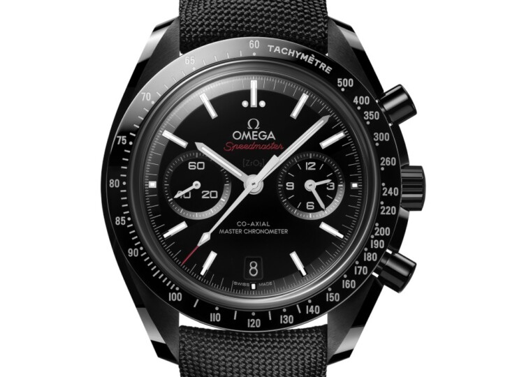 OMEGA スピードマスター ダークサイドオブザムーン 44.25mm ブラック文字盤 ブラックセラミック ナイロンストラップ（キャリバー 9900） 310.92.44.51.01.002
