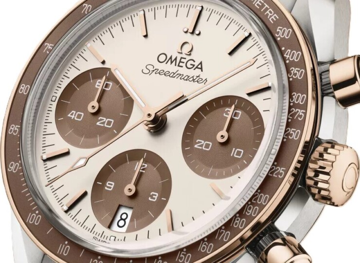 OMEGA スピードマスター 38mm ホワイト文字盤 ステンレススティール＆セドナゴールド 324.20.38.50.02.002