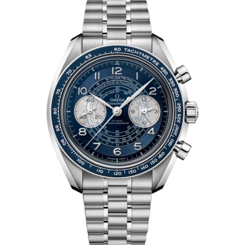 スピードマスター クロノスコープ 43mm ブルー文字盤 ステンレススティール ブレスレット