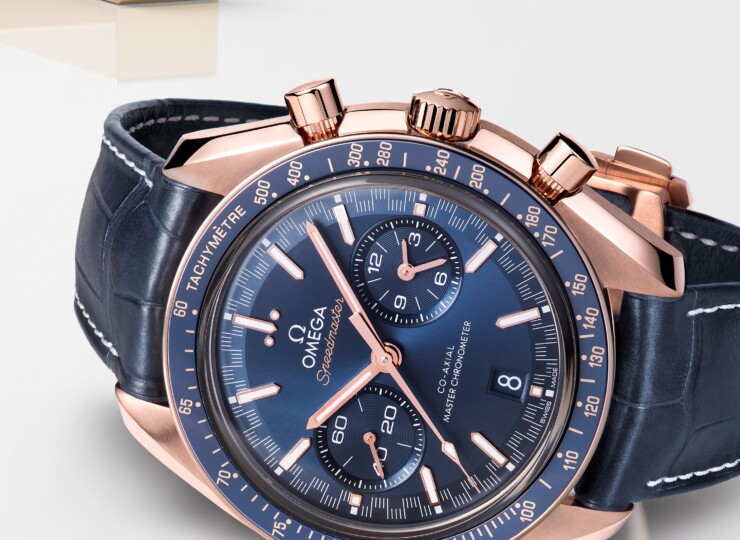 OMEGA スピードマスター レーシング 44.25mm ブルー文字盤 329.53.44.51.03.001
