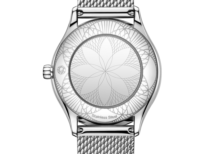 OMEGA デ・ヴィル ミニ トレゾア 26mm ホワイト文字盤 ステンレススティール ダイヤモンド メッシュブレスレット 428.15.26.60.04.001