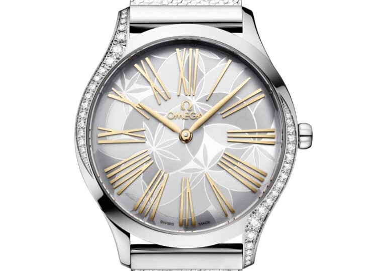 OMEGA デ・ヴィル トレゾア 36mm シルバー文字盤 ステンレススティール ダイヤモンド メッシュブレスレット 428.15.36.60.02.001