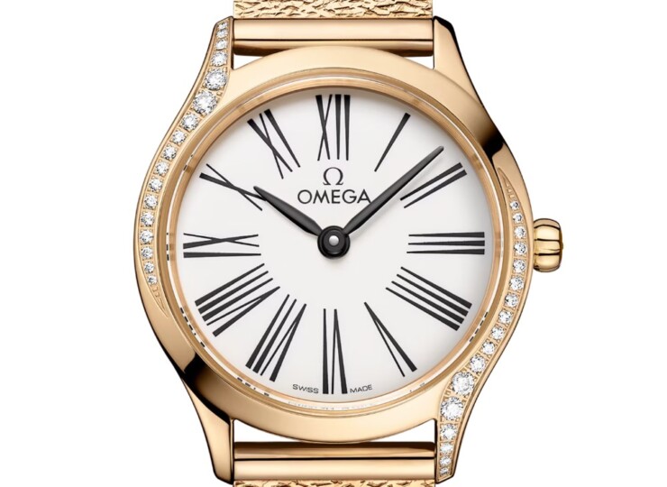 OMEGA デ・ヴィル ミニ トレゾア 26mm ホワイト文字盤 ムーンシャインゴールド ブレスレット 428.55.26.60.04.001