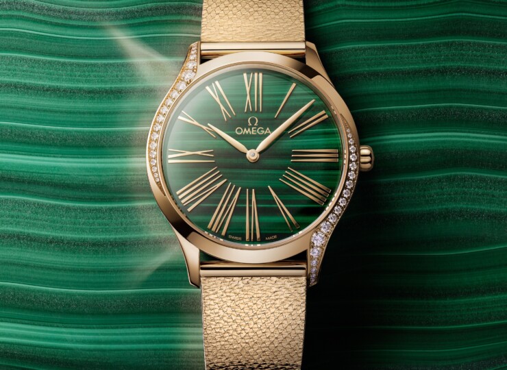 OMEGA デ・ヴィル トレゾア 36mm グリーン文字盤 ムーンシャインゴールド 428.55.36.60.99.003