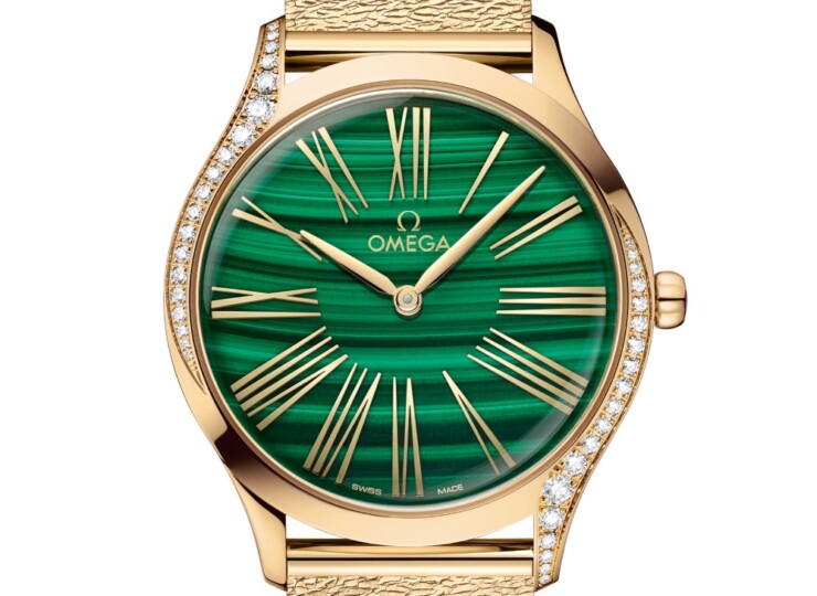 OMEGA デ・ヴィル トレゾア 36mm グリーン文字盤 ムーンシャインゴールド 428.55.36.60.99.003