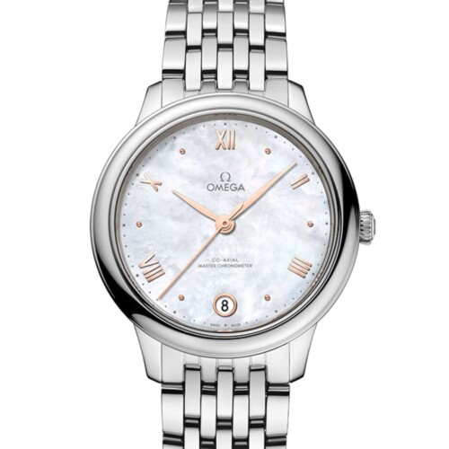 デ・ヴィル プレステージ 34mm ホワイト文字盤 ステンレススティール