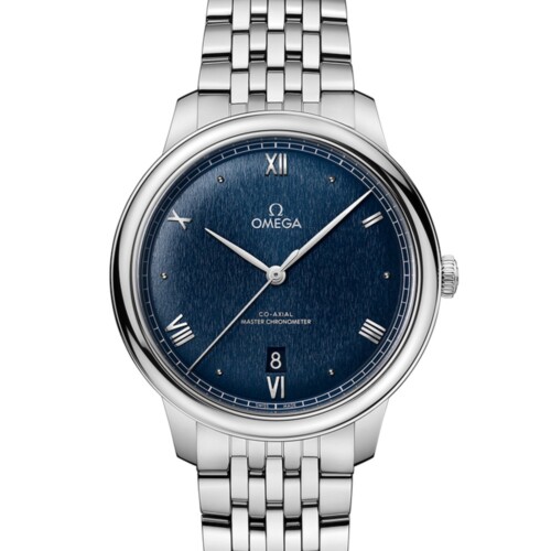 OMEGA デ・ヴィル プレステージ 40mm ブルー文字盤 434.10.40.20.03.001