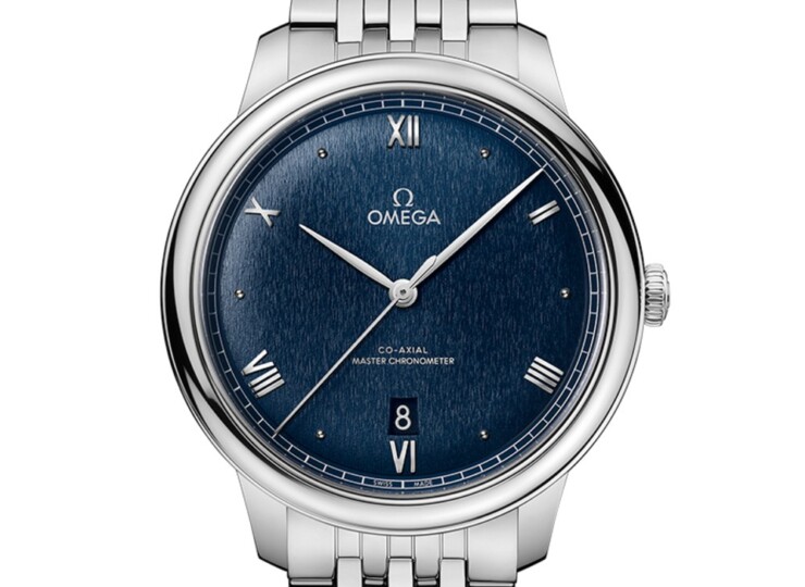 OMEGA デ・ヴィル プレステージ 40mm ブルー文字盤 434.10.40.20.03.001