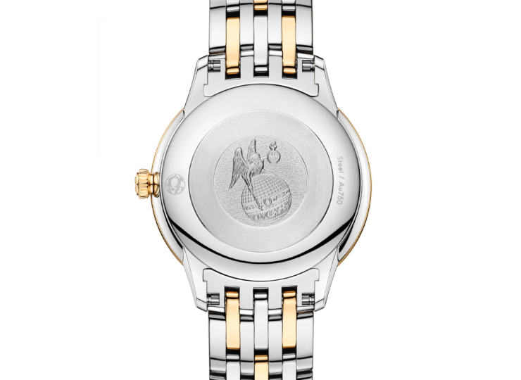 OMEGA デ・ヴィル プレステージ 27.5mm ホワイト文字盤 ステンレススティール＆イエローゴールド 434.25.28.60.55.001