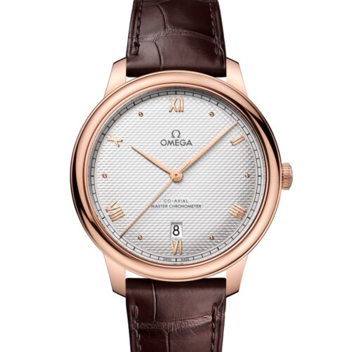 デ・ヴィル プレステージ 40mm シルバー文字盤 セドナゴールド