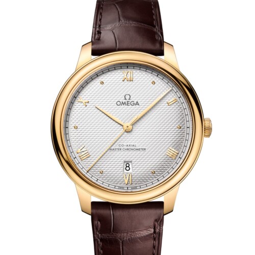 OMEGA デ・ヴィル プレステージ 40mm シルバー文字盤 イエローゴールド 434.53.40.20.02.002