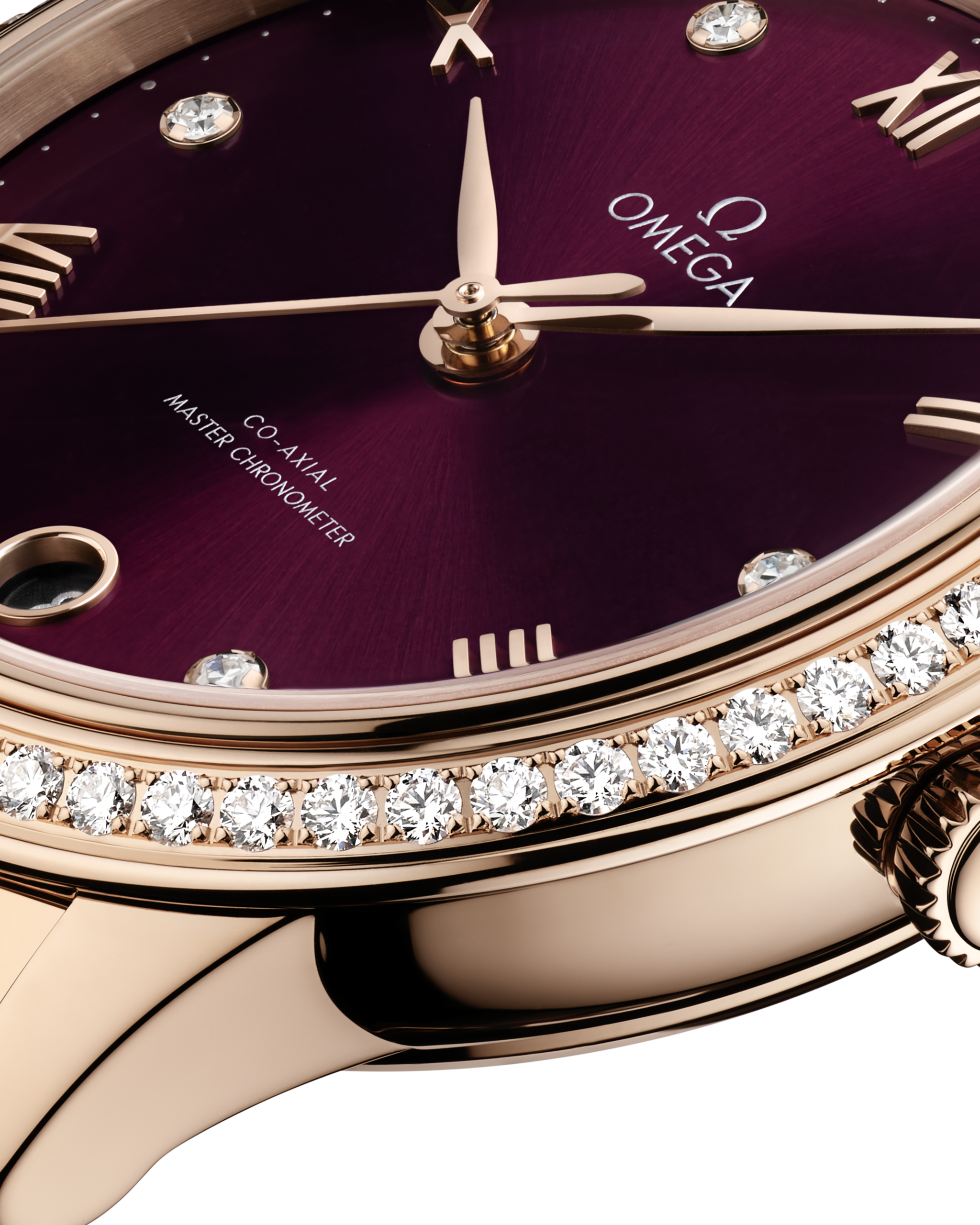 OMEGA デ・ヴィル プレステージ 34mm レッド文字盤 434.55.34.20.61.001