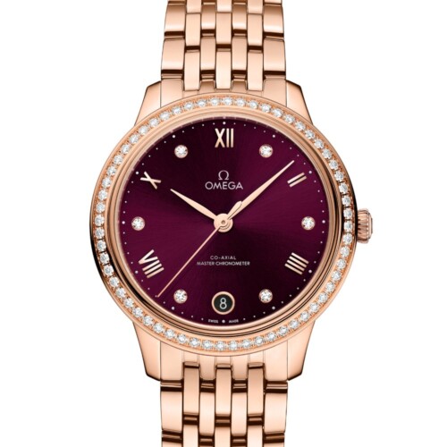 デ・ヴィル プレステージ 34mm レッド文字盤